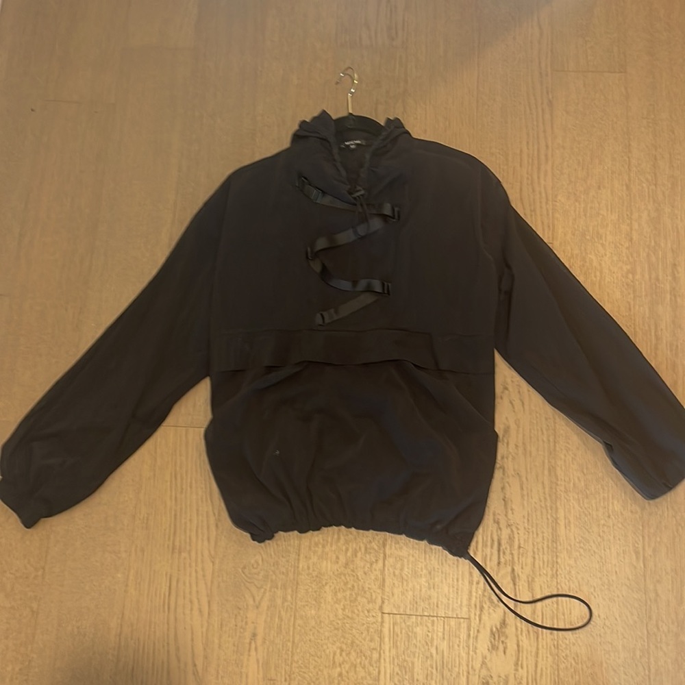 Michi sheer pullover hooded jacket